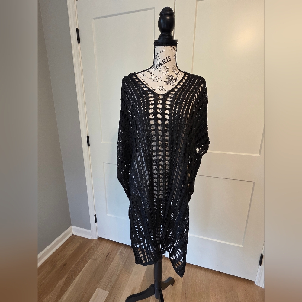 Black Crochet Cover-Up-NWT